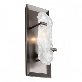KATERINA contemporary bronze and glass wall light