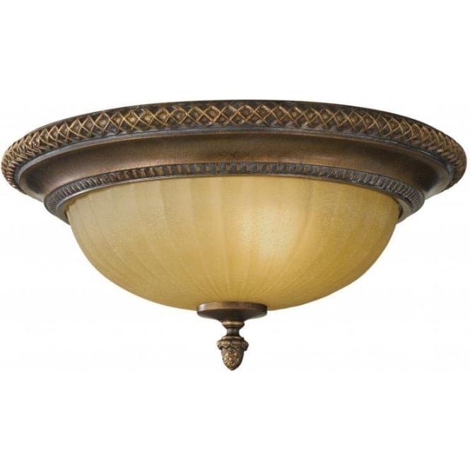 KELHAM HALL traditional bronze low ceiling light