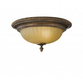 KELHAM HALL traditional bronze low ceiling light