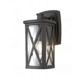 KRYSS traditional garden wall light in dark anthracite finish