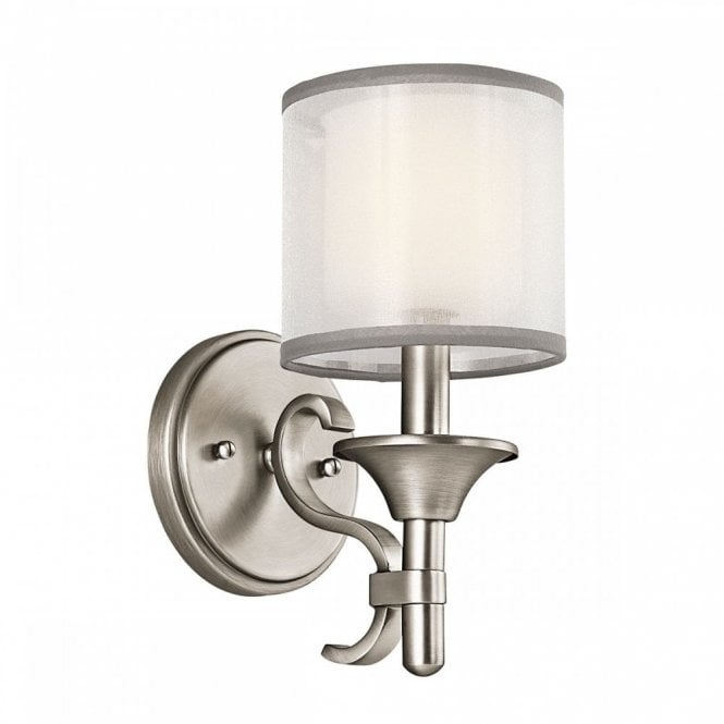 LACEY traditional antique pewter wall light