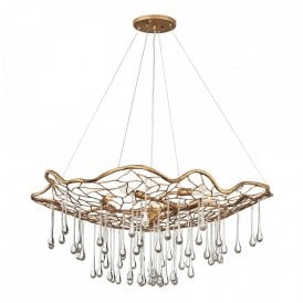 LAGUNA 6 Light Pendant Light | Burnished Gold | E14