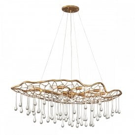 LAGUNA 8 Light Pendant Light | Burnished Gold | E14