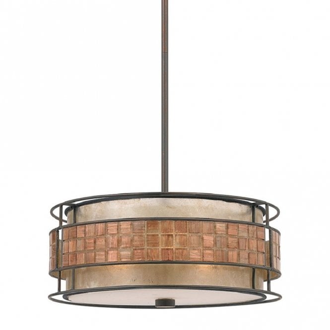 LAGUNA hanging ceiling pendant light with mosaic detail