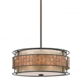 LAGUNA hanging ceiling pendant light with mosaic detail