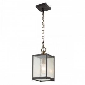 LAHDEN Single weathered Zinc Pendant