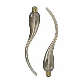 LAMDA set of 2 decorative chilli pepper LED filament light bulbs - gold glass