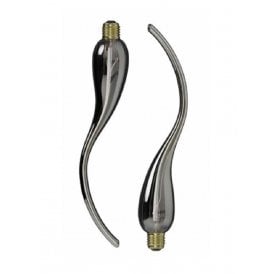 LAMDA set of 2 decorative chilli pepper LED filament light bulbs - titanium coloured glass