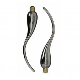 LAMDA set of 2 decorative chilli pepper LED filament light bulbs - titanium coloured glass