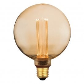 LARGE DECORATIVE LED GLOBE BULB gold tinted 3.5 watt dimmable with ES cap fitting