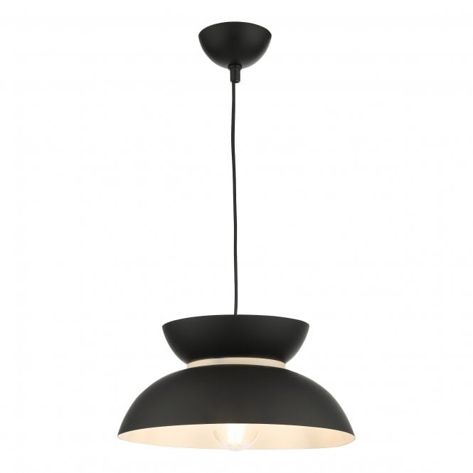 Larina Matt Black White Pendant