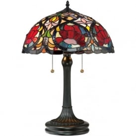 LARISSA Art Nouveau floral design Tiffany table lamp