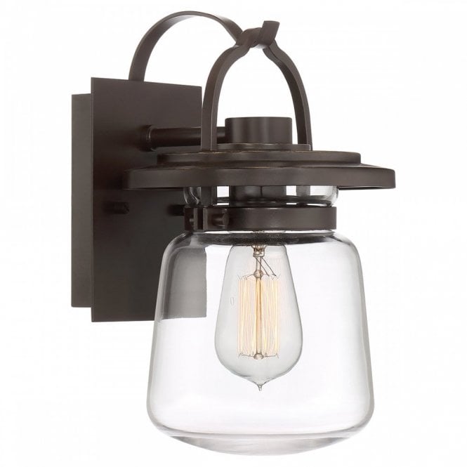 LASALLE Small Bronze Wall Lantern IP44