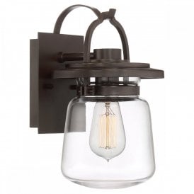 LASALLE  Small Bronze Wall Lantern IP44