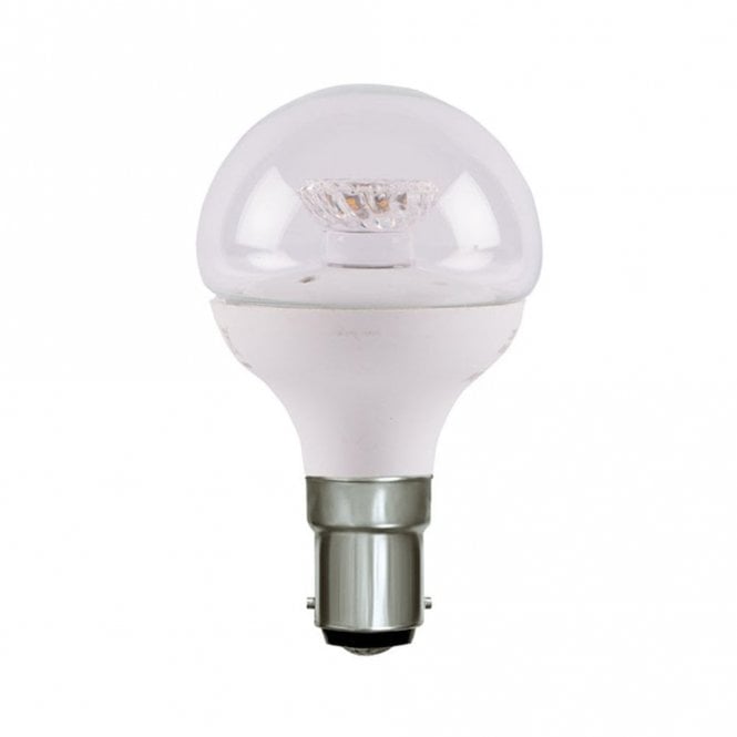 LED 45mm Dimmable Round Ball Clear Bulb - SBC/B15