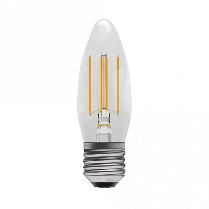 LED clear filament candle bulb (ES/E27 - Dimmable)