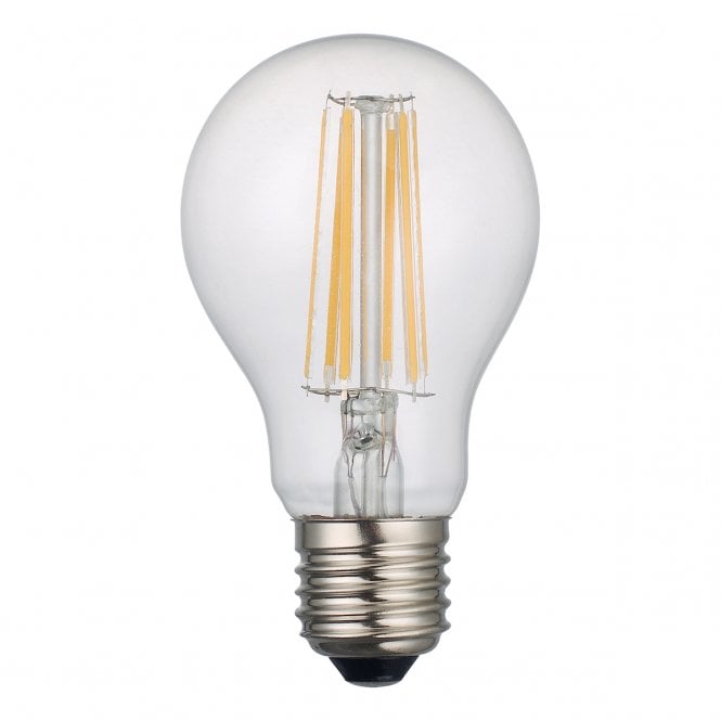 LED DIMMABLE GLS FILAMENT LIGHT BULB warm white 8 watt clear glass with ES cap