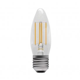 LED Filament Clear Candle Bulb - ES/E27