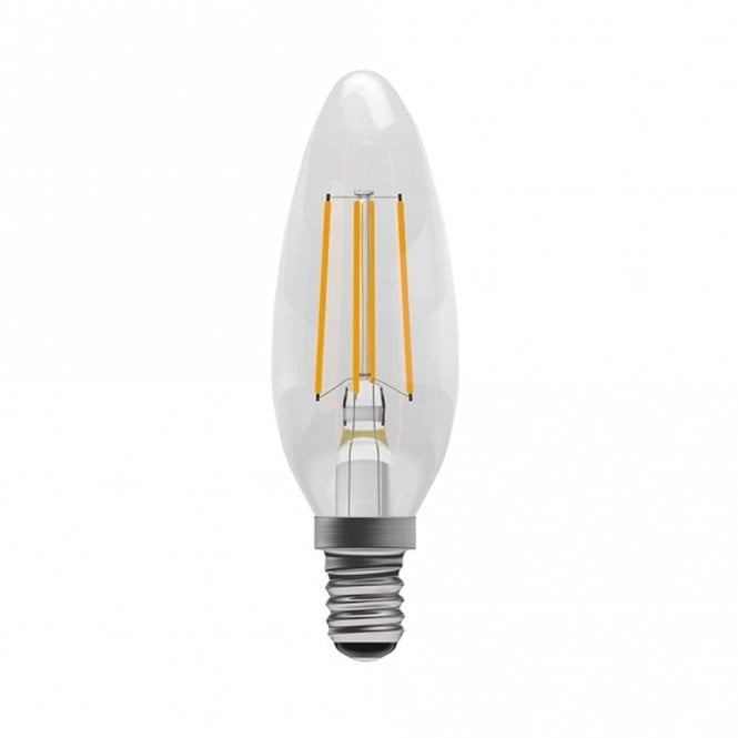 LED Filament Clear Candle Bulb SES/E14