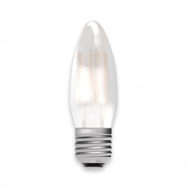 LED filament satin candle bulb (ES/E27)