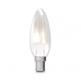 LED filament satin candle bulb (SBC/B15)