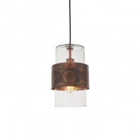 Copper Patina Pendant Light