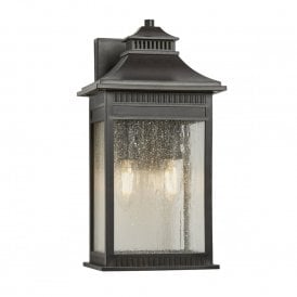 LIVINGSTON traditional bronze wall lantern for outdoor coastal areas - medium