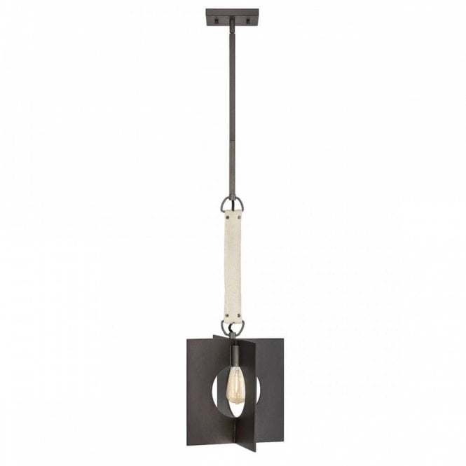 LUDLOW 1 Light Ceiling Pendant Light | Brushed Graphite