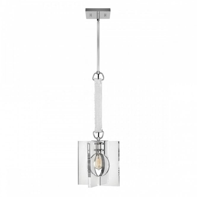 LUDLOW 1 Light Ceiling Pendant Light | Polished Nickel