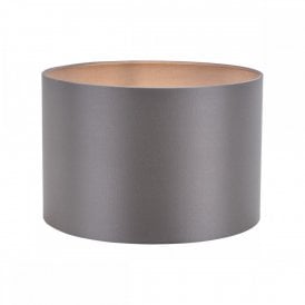 grey cotton drum lampshade