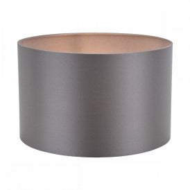 grey cotton drum lampshade