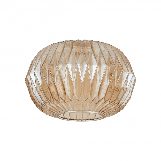 Maddy Amber Origami Pumpkin Glass Shade