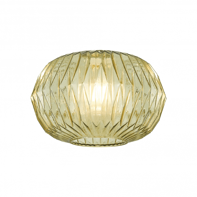 Maddy Moss Green Origami Pumpkin Glass Shade