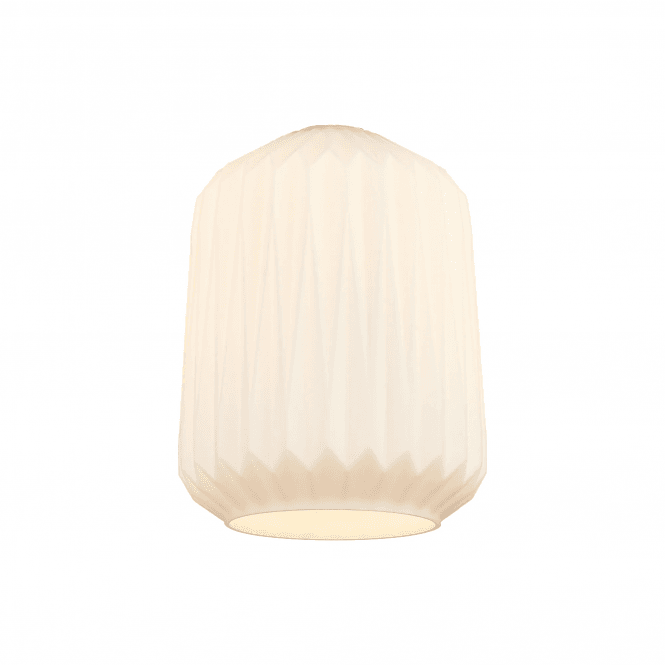 Maddy Opal Origami Cylinder Glass Shade