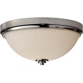 chrome and glass flush IP44