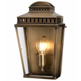 MANSION HOUSE solid antique brass period outdoor wall lantern