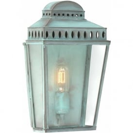 MANSION HOUSE traditional verdigris garden wall lantern