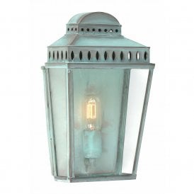 MANSION HOUSE traditional verdigris garden wall lantern