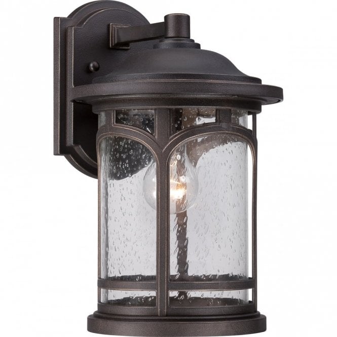 MARBLEHEAD traditional bronze outdoor wall lantern for coastal areas - medium