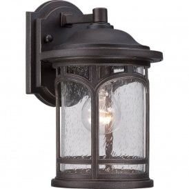MARBLEHEAD traditional bronze outdoor wall lantern for coastal areas - small