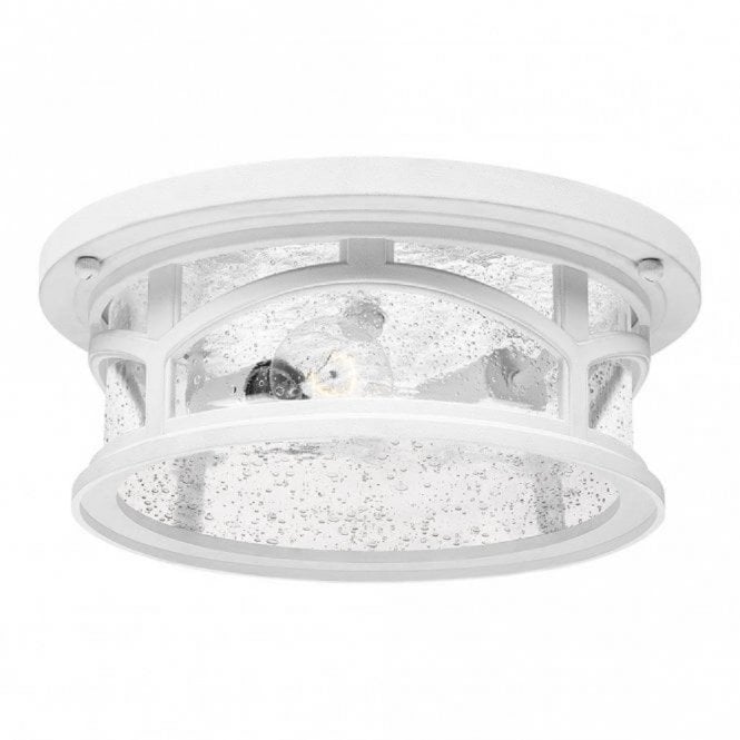 MARBLEHEAD traditional white flush mount porch ceiling light for coastal areas