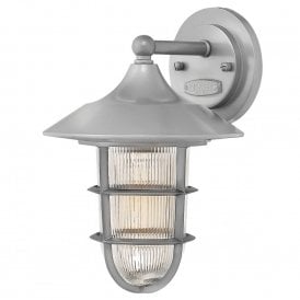 MARINA nautical style aluminium exterior wall light - small