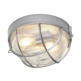 MARINA nautical style exterior flush mounted aluminium ceiling or wall light