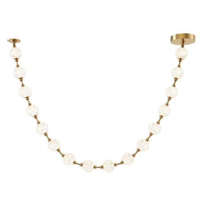 Marni 16 Head Natural Brass LED Pendant