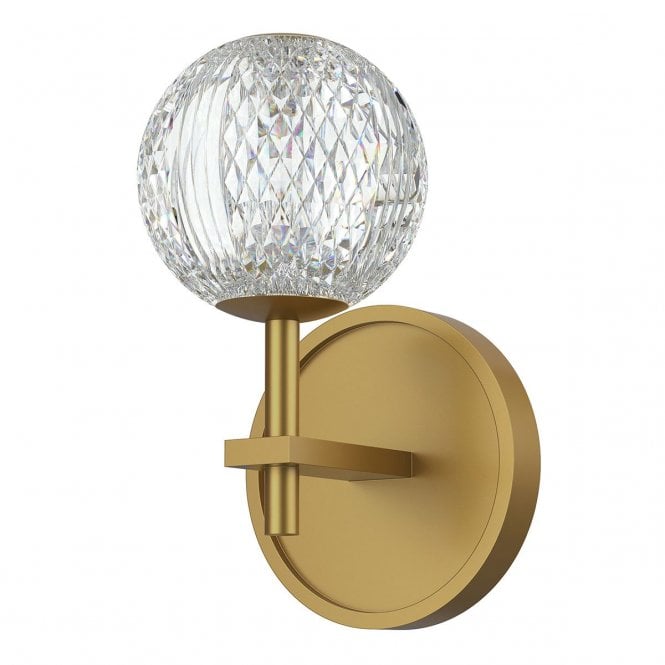 Marni Natural Brass LED Wall Light
