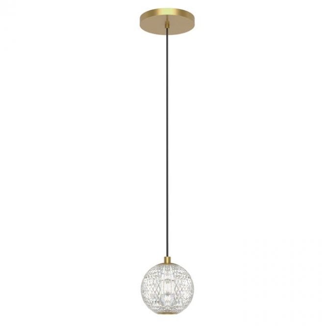 Marni Natural Brass Mini LED Pendant