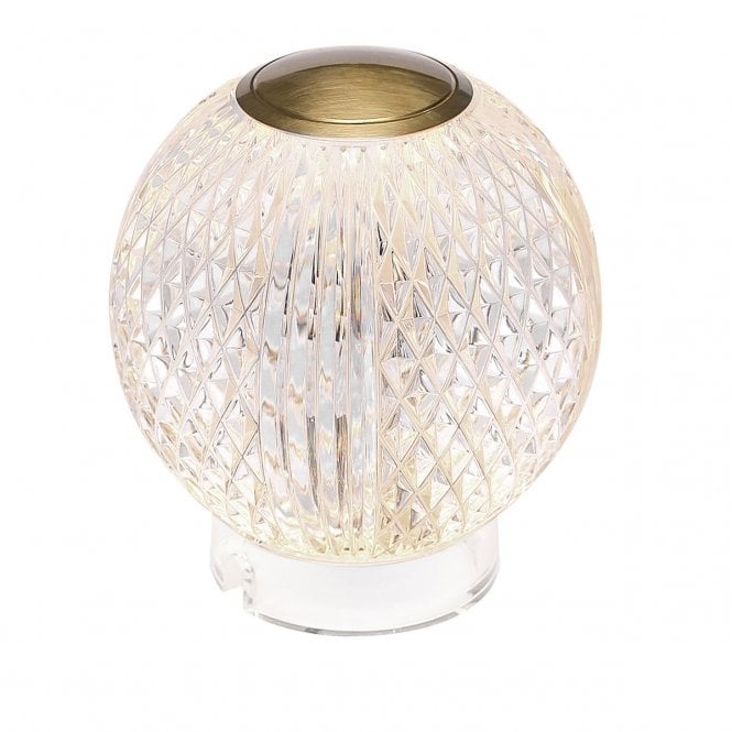 Marni Small Natural Brass LED Table Lamp