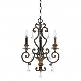 MARQUETTE French heirloom finish chandelier for high ceilings