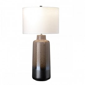 MARYLAND light brown and graphite ceramic table lamp with shade