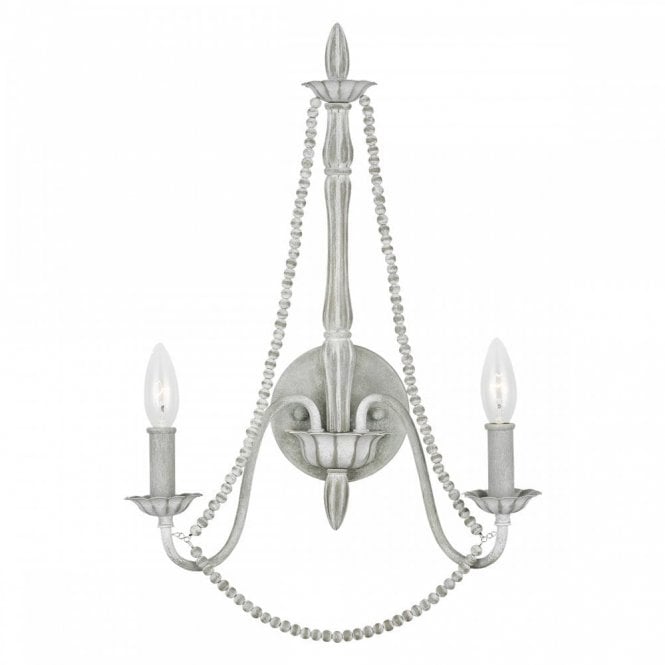 MARYVILLE 2 Light Wall Light | Washed Grey